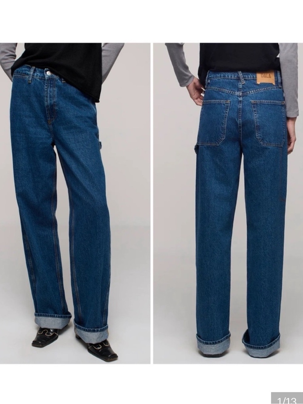 NWT DALA Starch Jean in Deep Dive Carpenter Style
